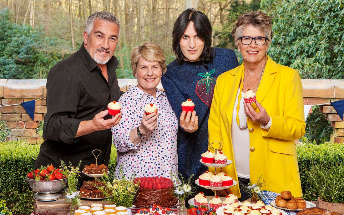 Hosts of the Great British Baking Show