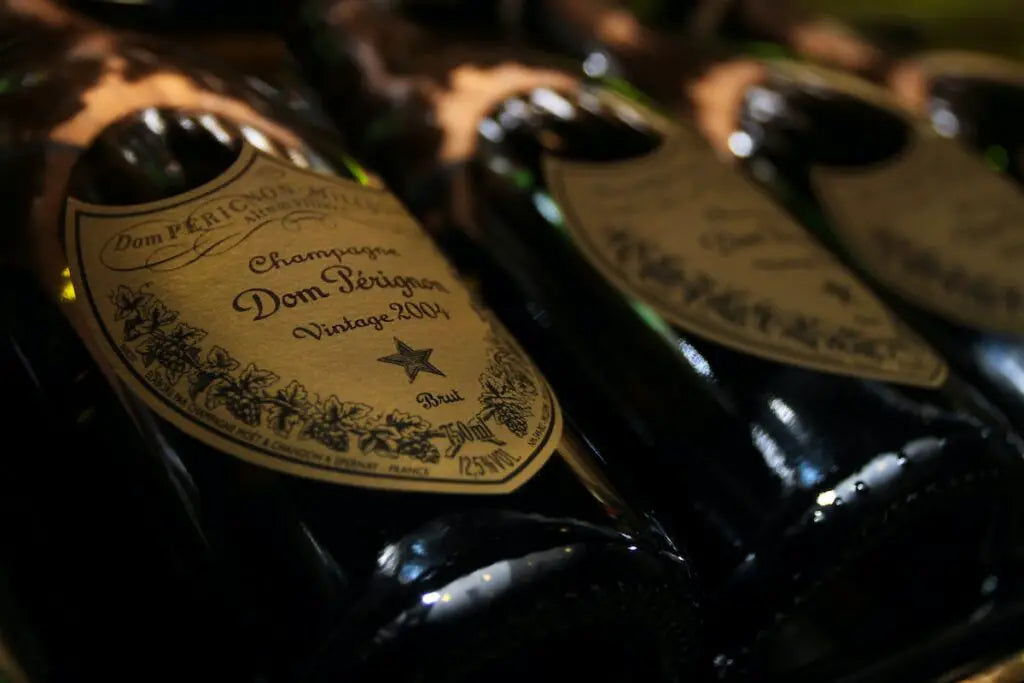 Bottles of Dom Perignon