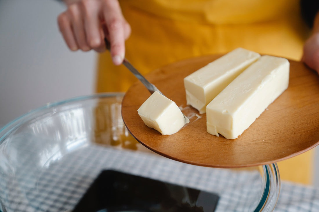 Butter on a board