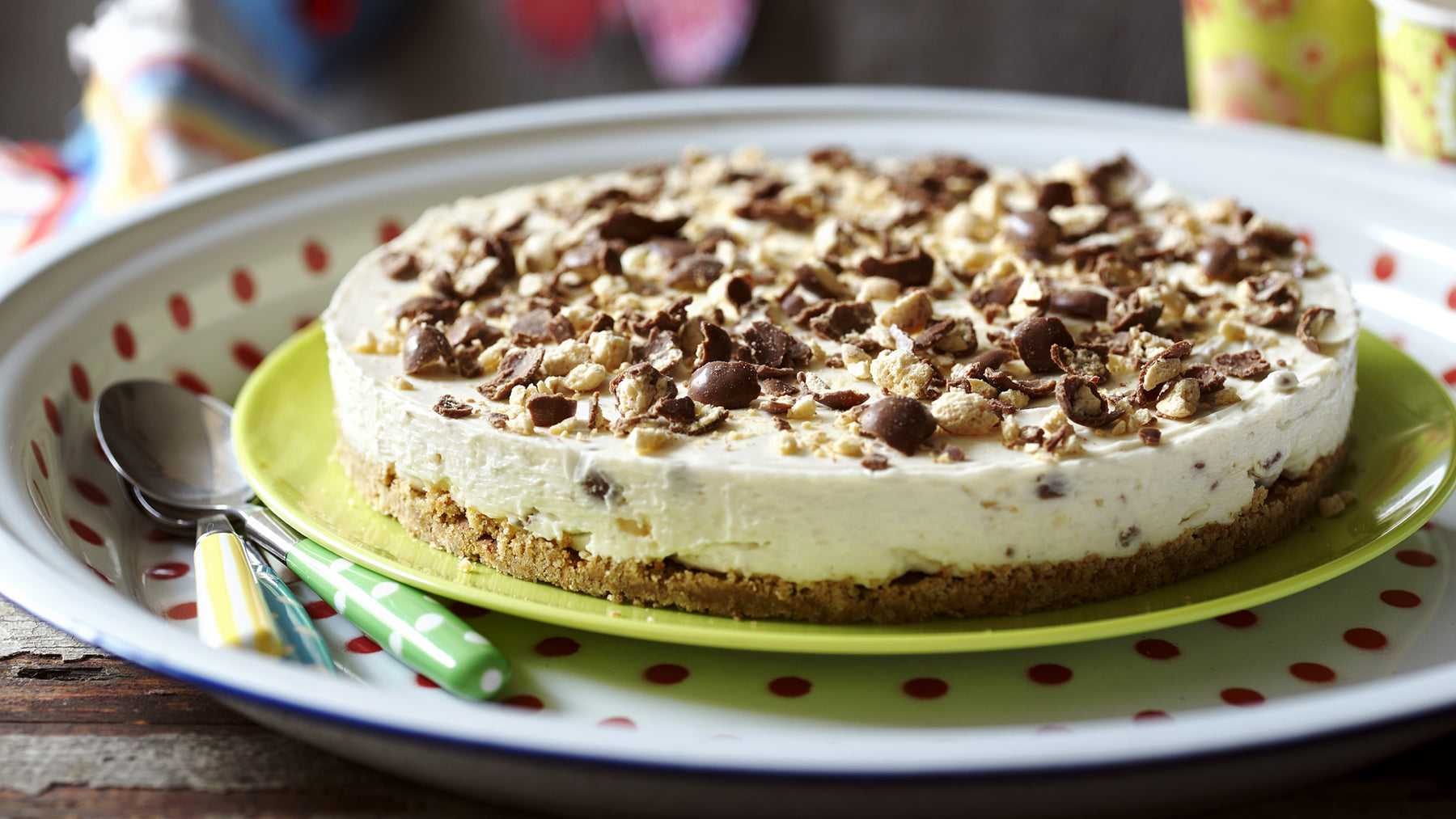 No-bake malteser cheesecake