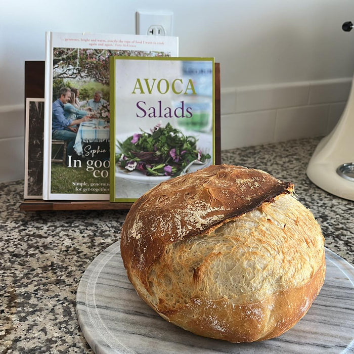 Sourdough on a kitchen counter