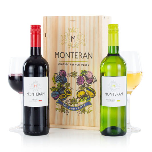 Monteran Classic French Wine Duo Gift
